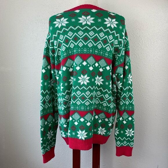 33 Degrees Christmas Beer Santa Sweater Size XL EUC - Picture 5 of 7